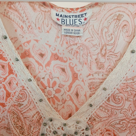 Vintage boho tunic in beautiful colors. - Picture 5 of 5